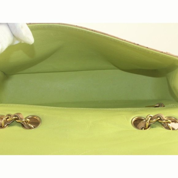 Chanel Rare Cork Chevron Classic Flap 1CJ725K - Picture 4 of 12